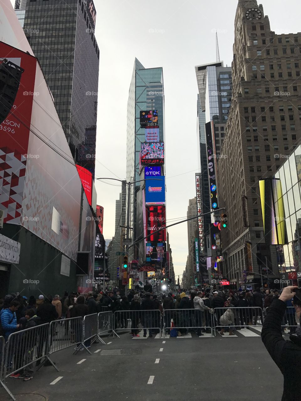 Time Square New York City New Years Eve Day