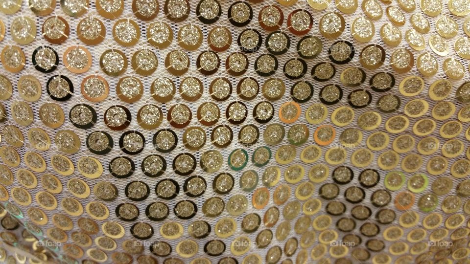 Golden sequins