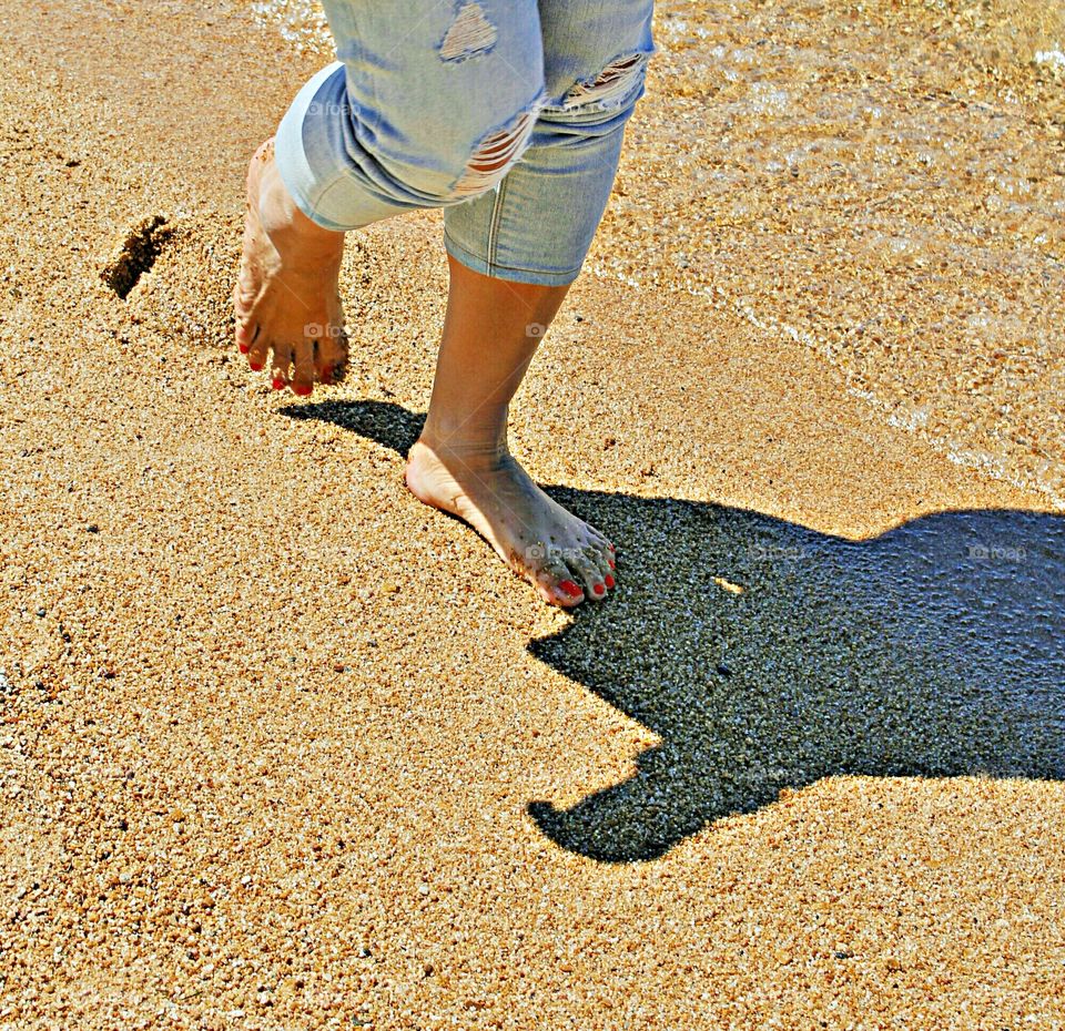 Footsteps in the sand