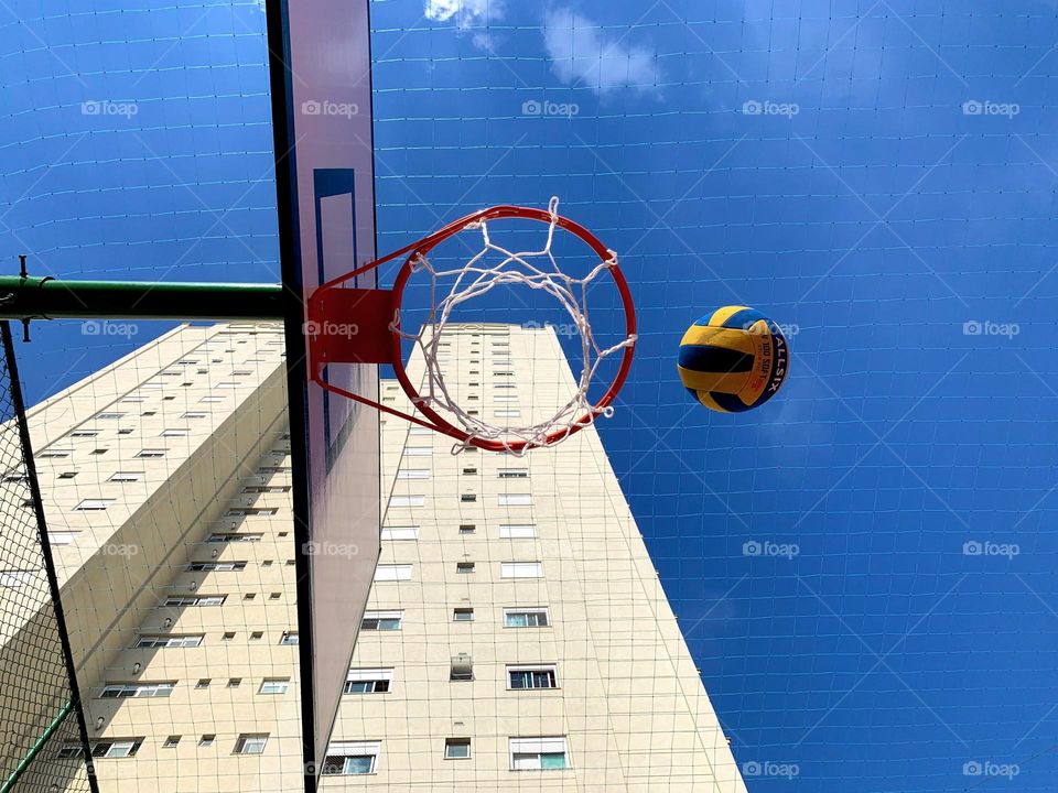 Playing Basketball 