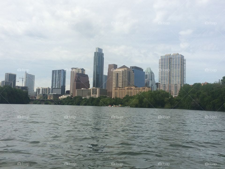 Austin Skyline seen from the Colorado River