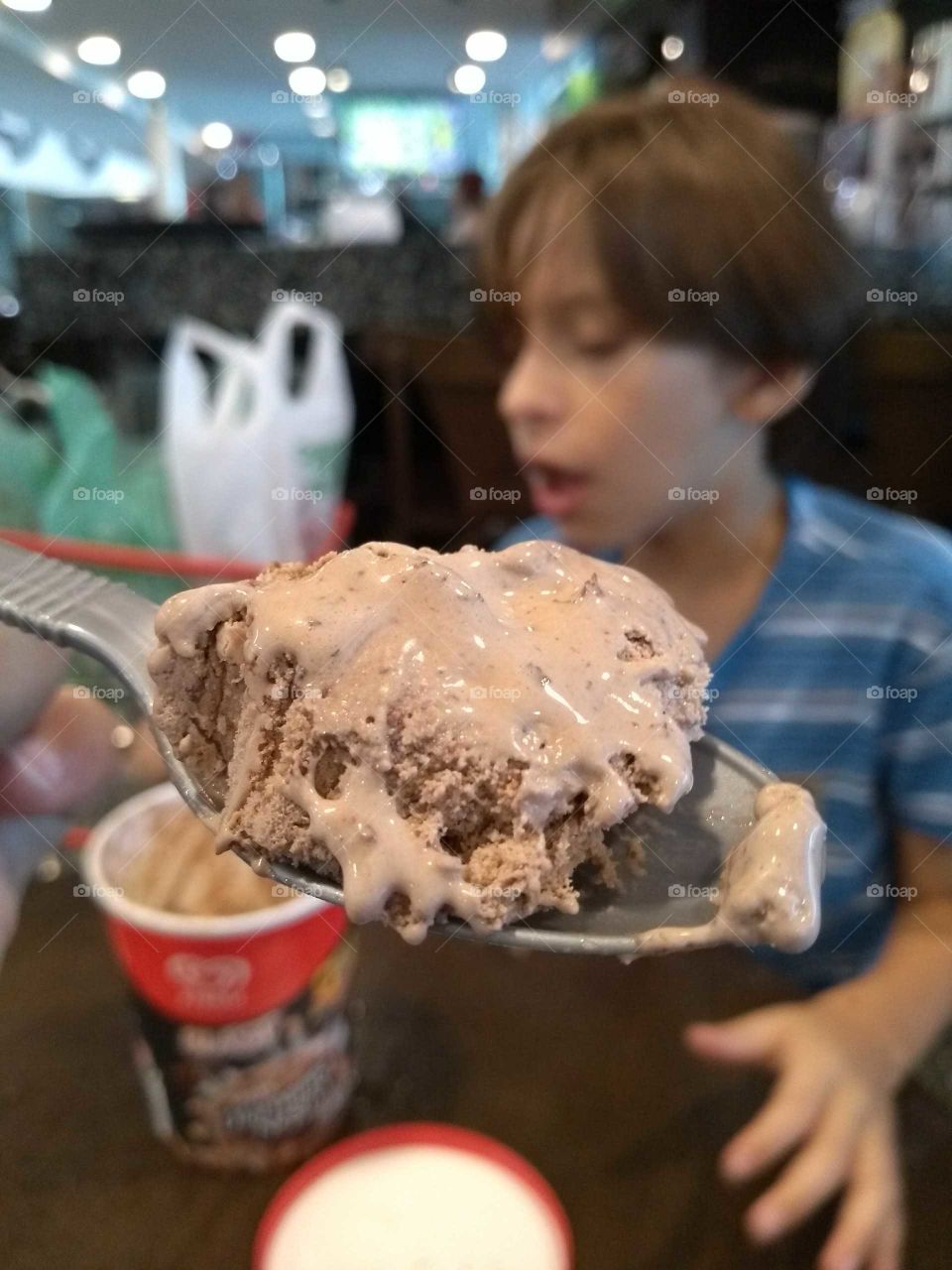 Ice cream and boy