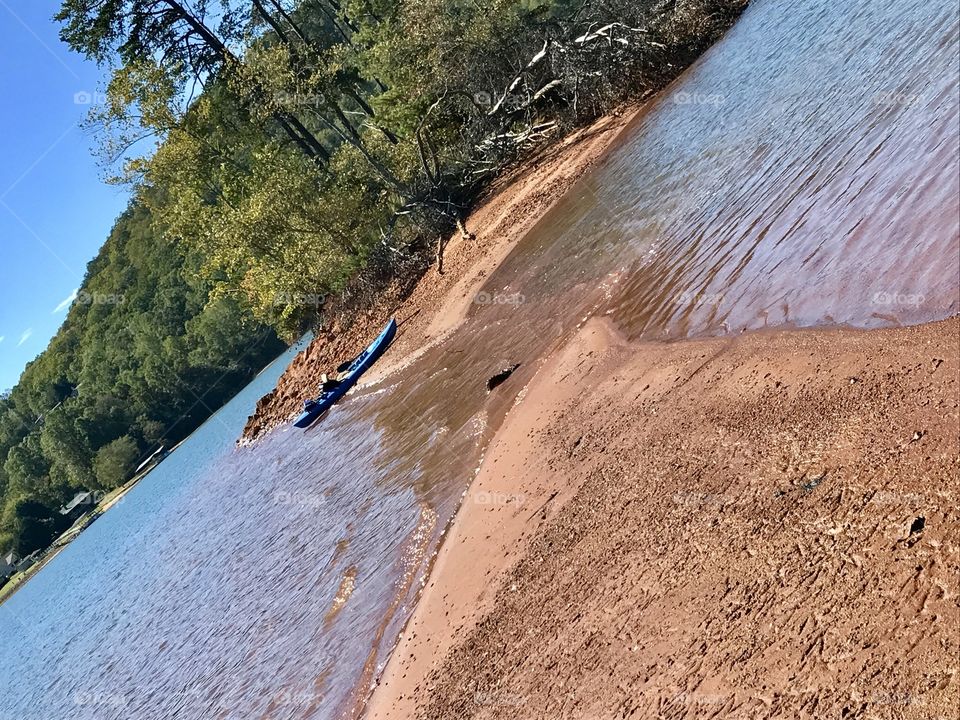 Exploring the island 