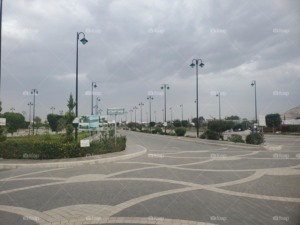 Glory be to God, the magnificent and picturesque view and the natural green trees are a view that is nothing more wonderful than it