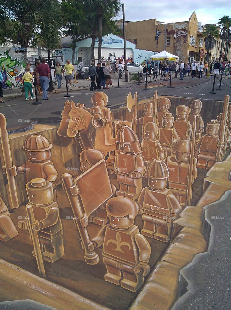 Chalk art