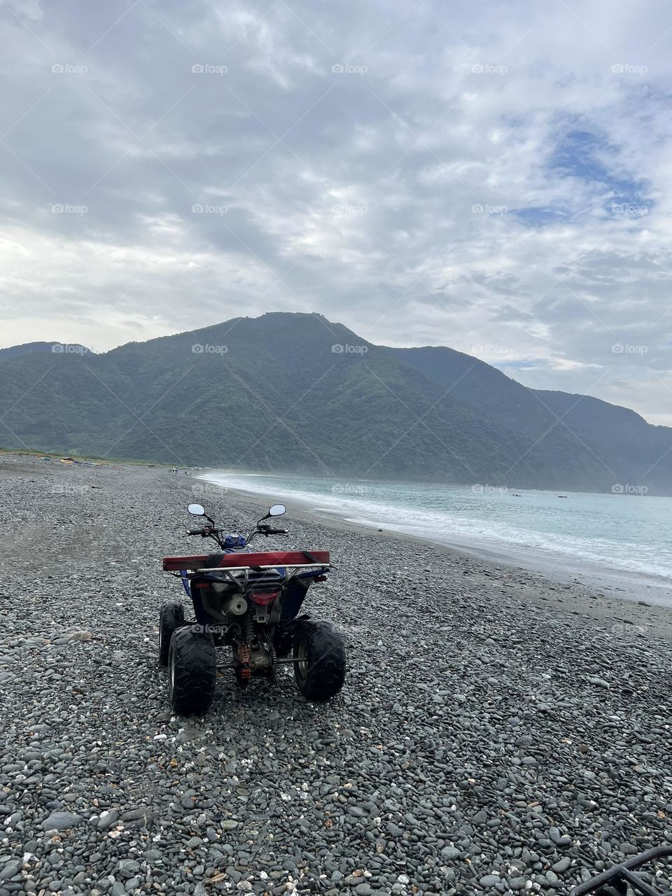 ATV by the sea