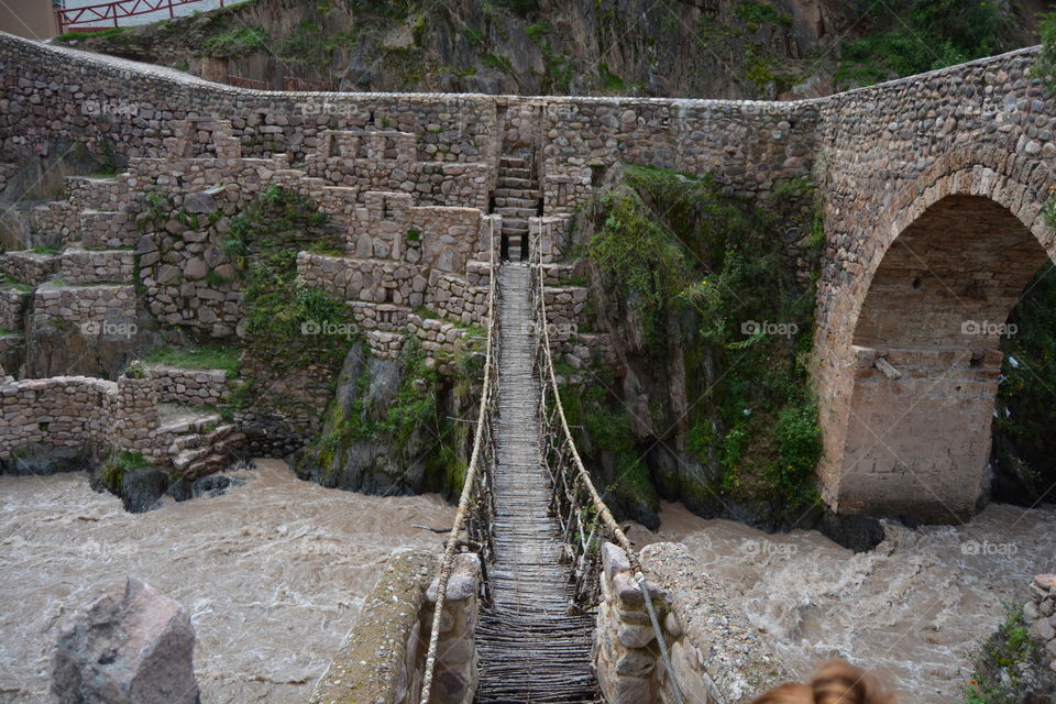 Rope Bridge, Checacupe, Peru