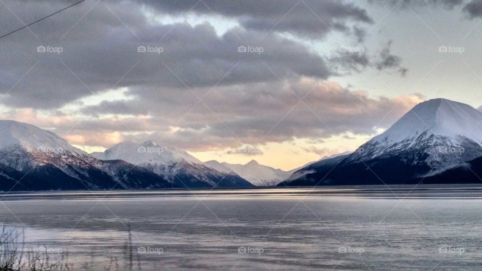 Mountain, Snow, Water, Landscape, Travel