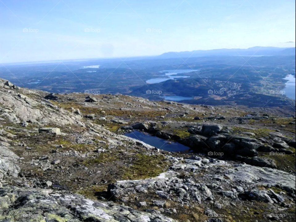 Mountain landscape! . View from Åreskutan in Sweden.