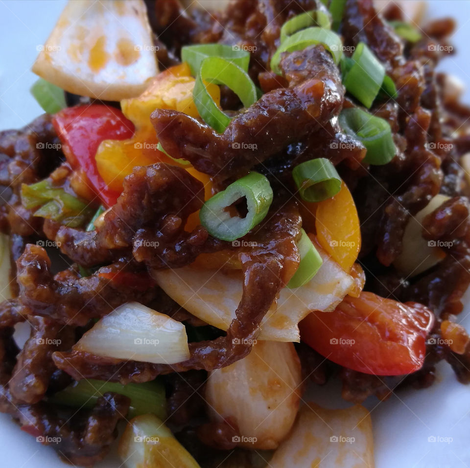 Deep Fried Crispy Shredded Beef in Chilli Sauce