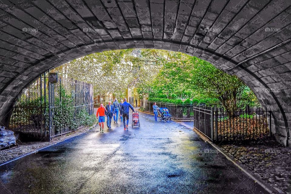 Tunnel into Central park