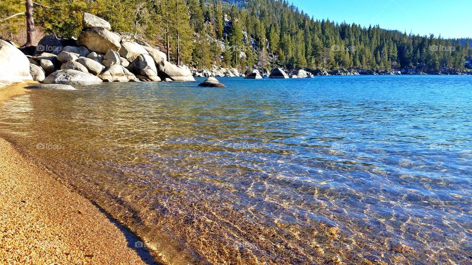 Lake Tahoe beach