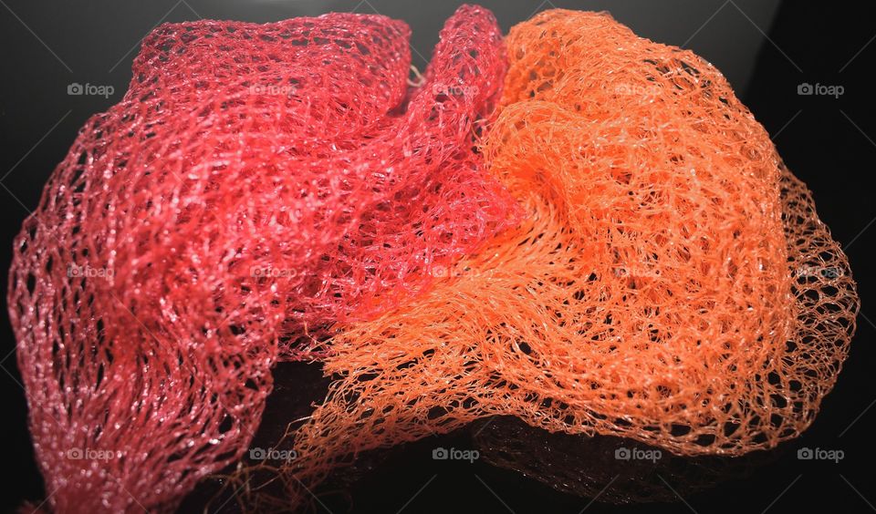 Net , thread, strong, multi colours ,