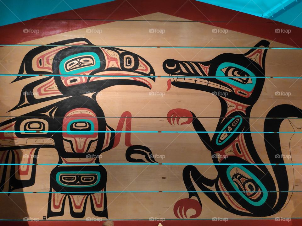 North American Indians mythological creatures representation