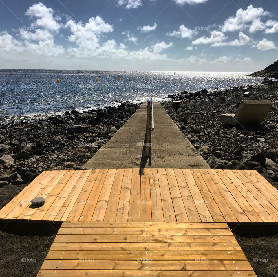 sea ​​bathing on the island El Hierro, Canarias