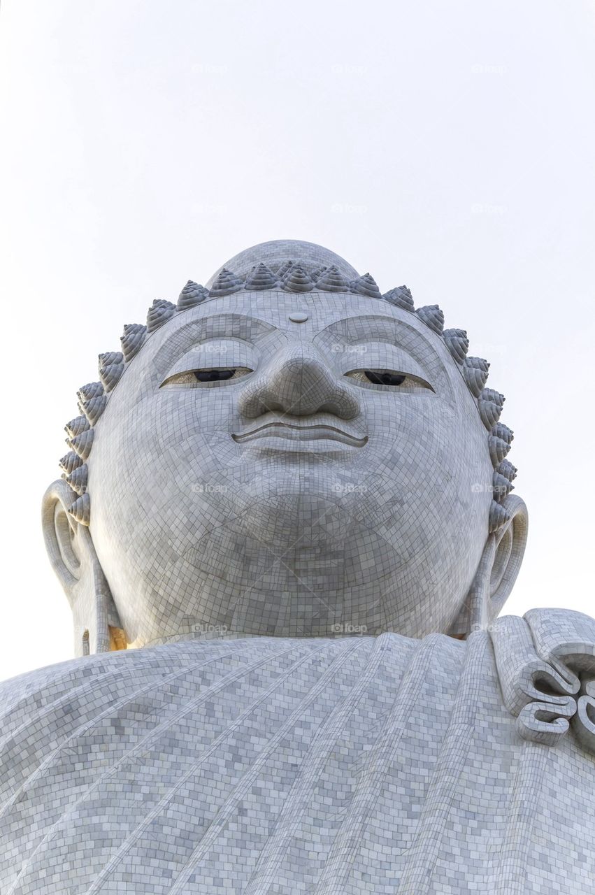 White marble Buddha 