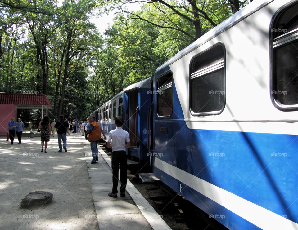 Train on the station