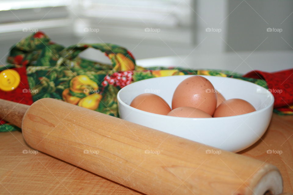 Getting ready to bake