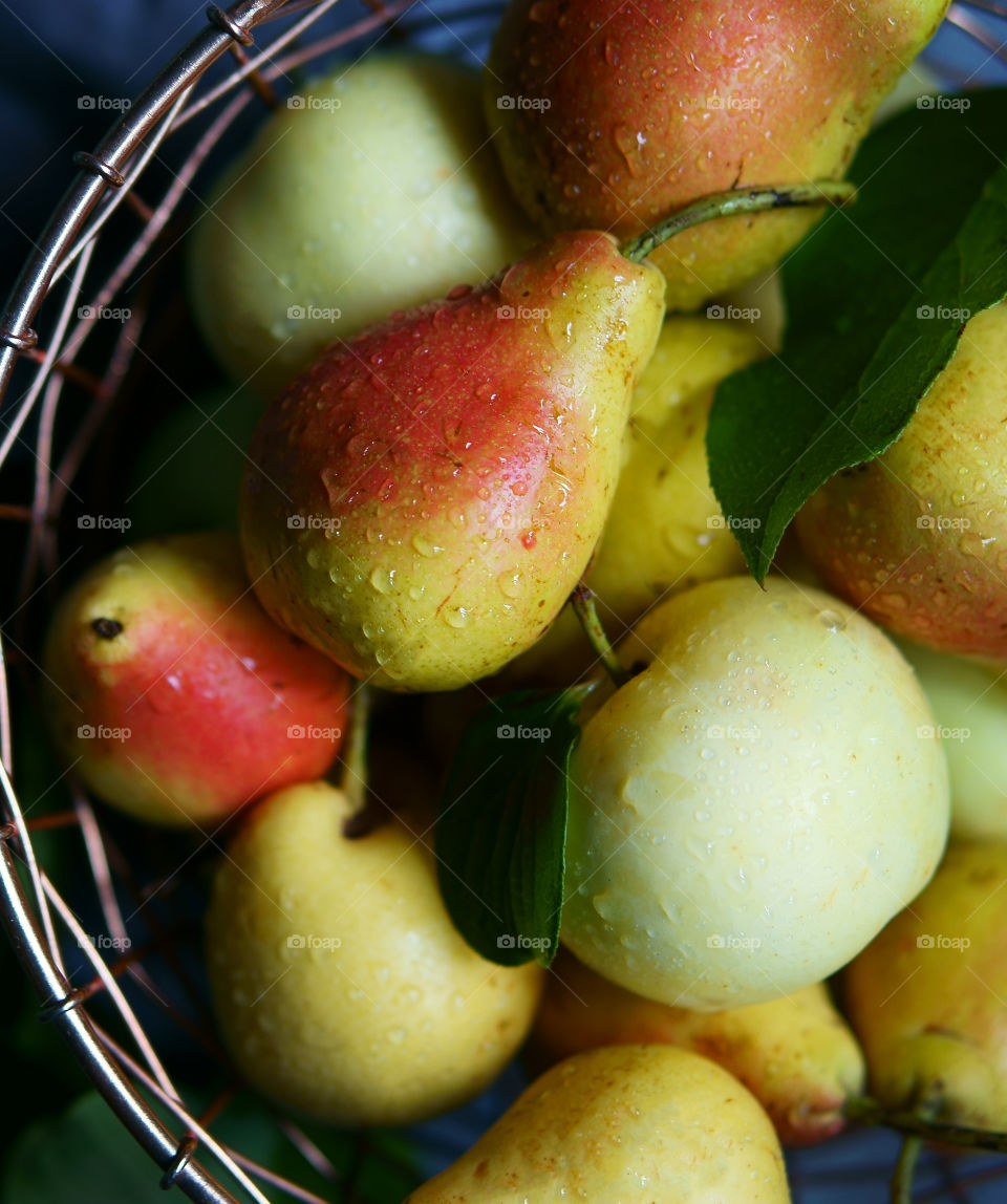 Pears and apples