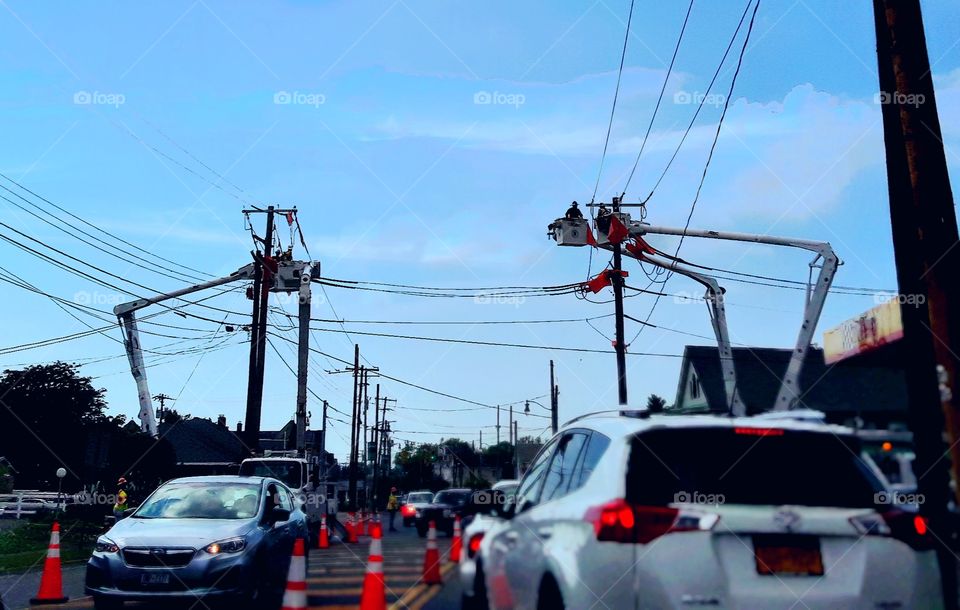 Replacing utility poles