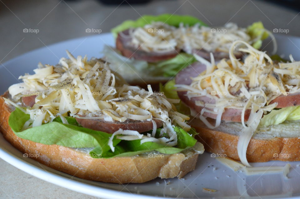 Close-up of fresh sandwich