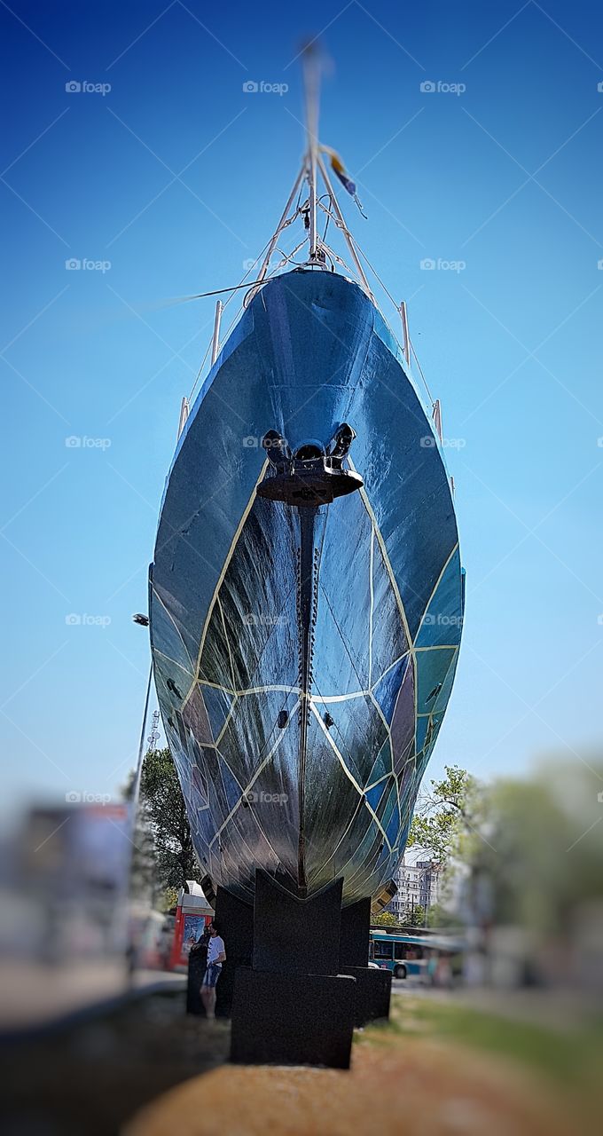 Vessel on ground in Constanta