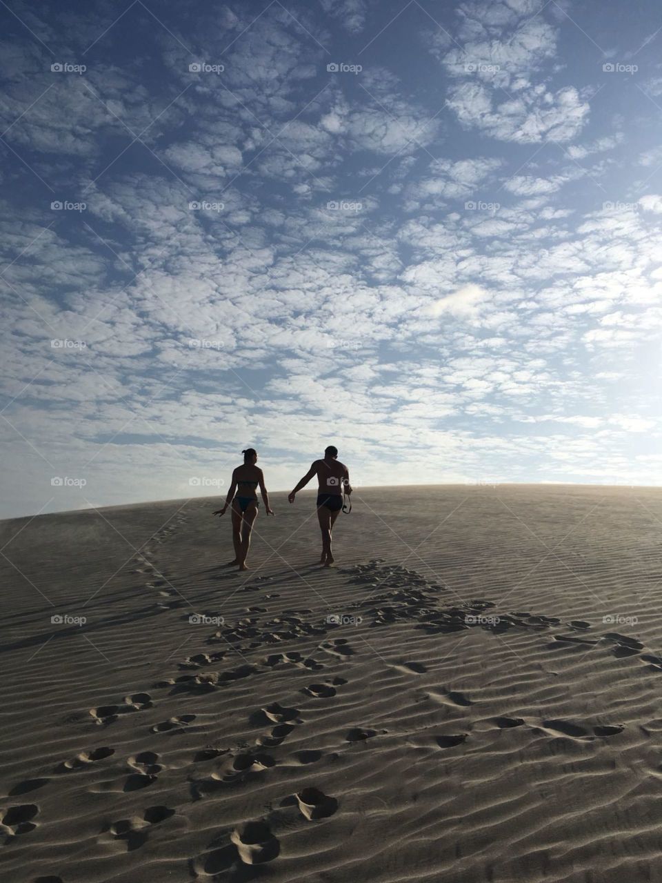 Walking at Lençóis Maranhenses National Park