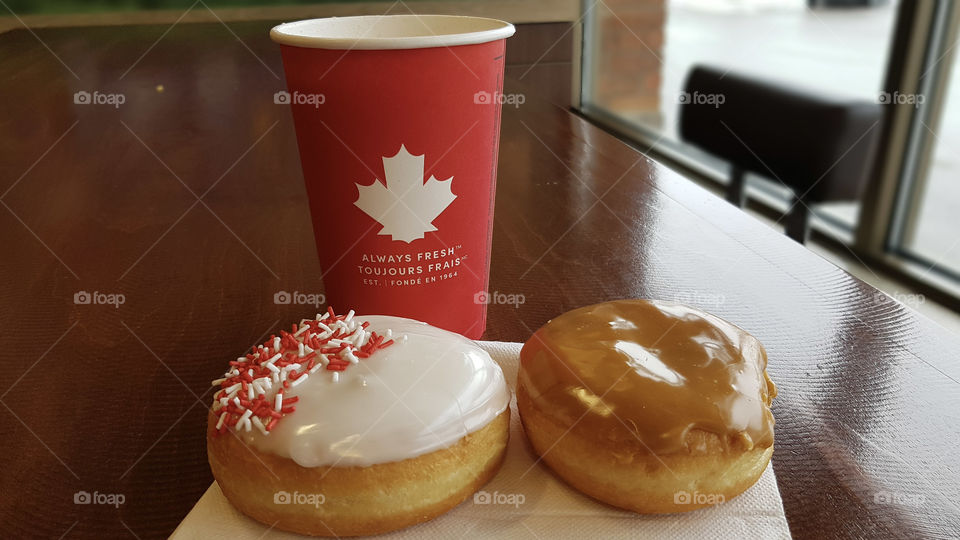 Coffee and doughnuts