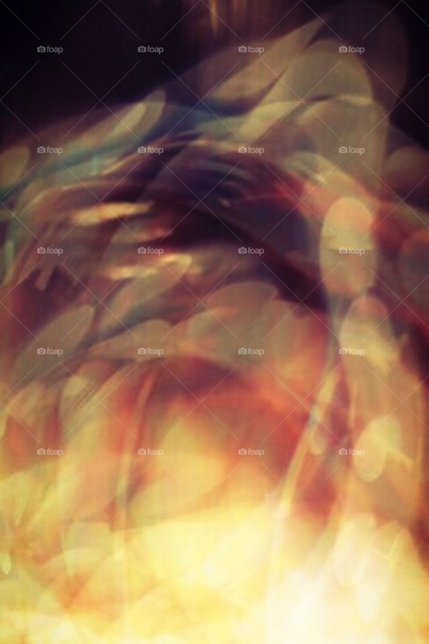 Flame light with slow shutter speed