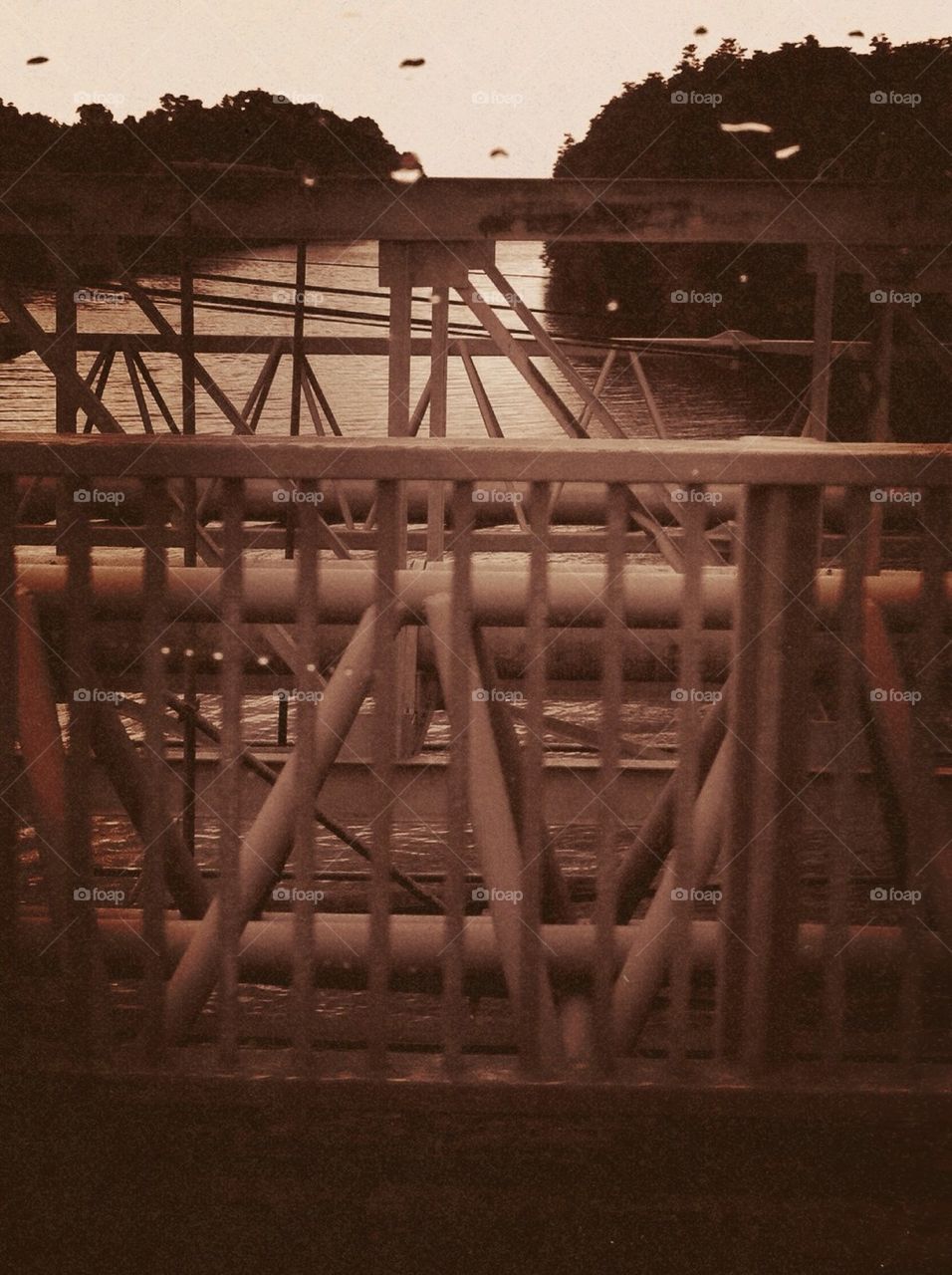 A river from a bridge