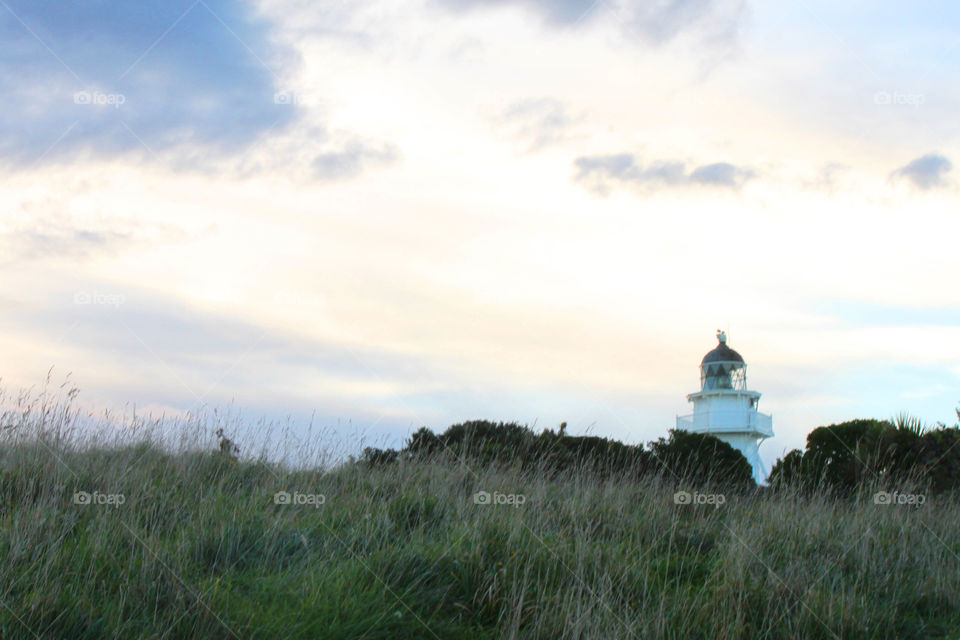 Lighthouse at sunset