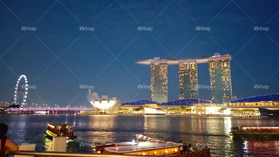 Night light at Singapore