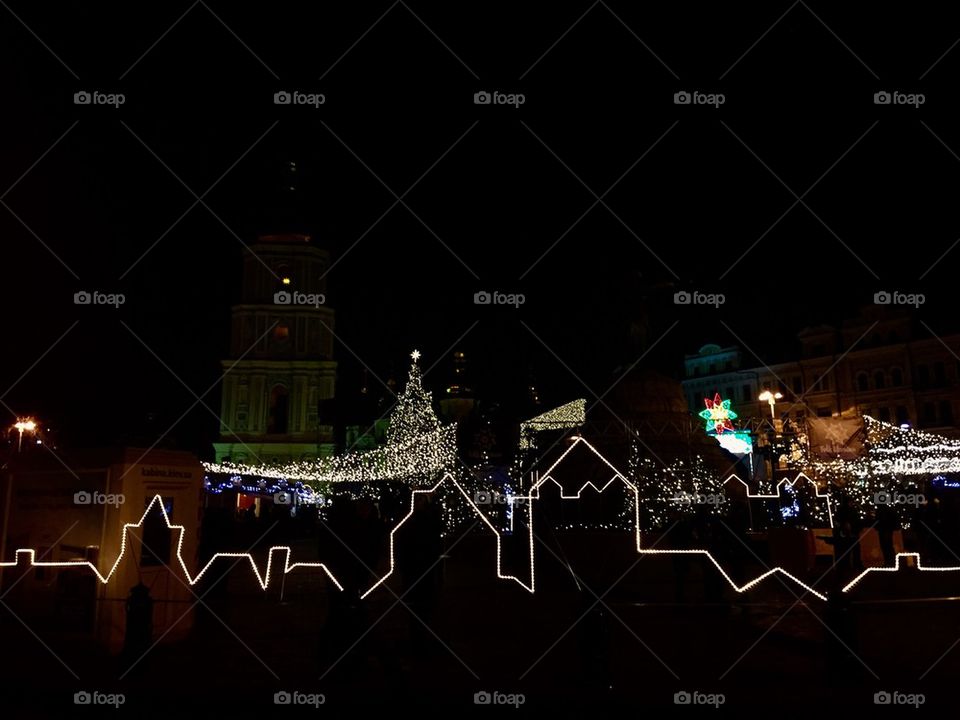 Kiev fir tree in Sofia square 