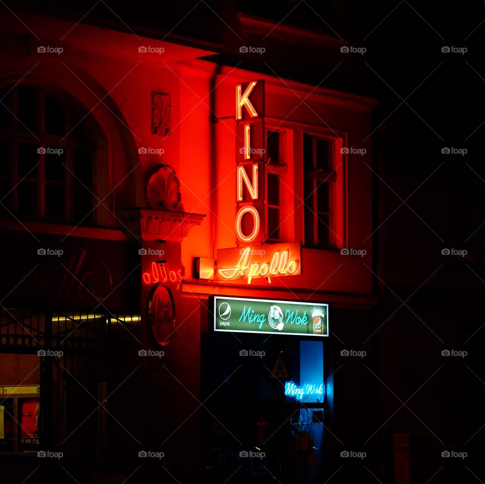 neon red