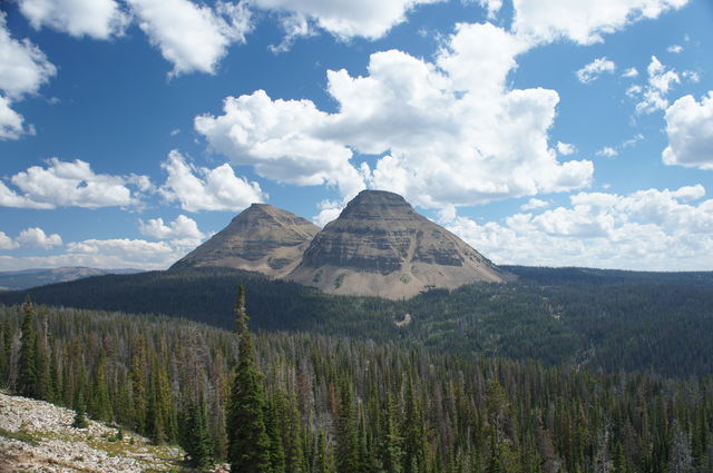 Sisters. Sister peaks in the Uinta mountains
