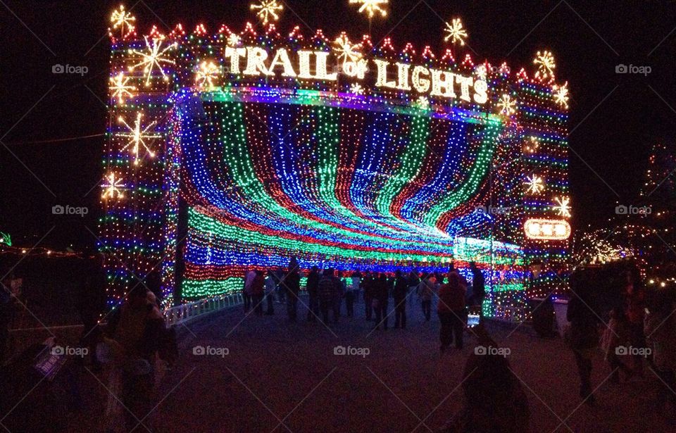Trail of lights
