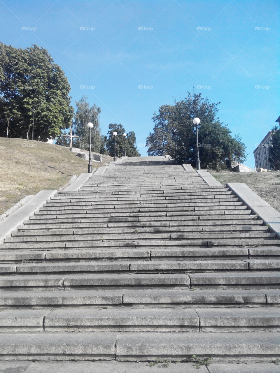 stairway in kiev. kiev Ukraine street