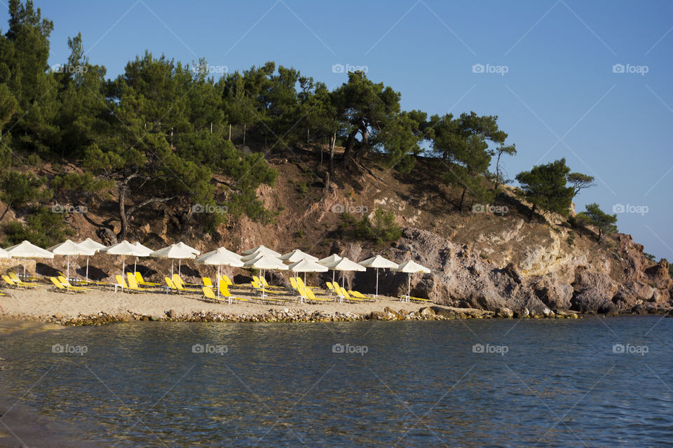 rosos gremos beach. rosos gremos beach on thassos island in greece