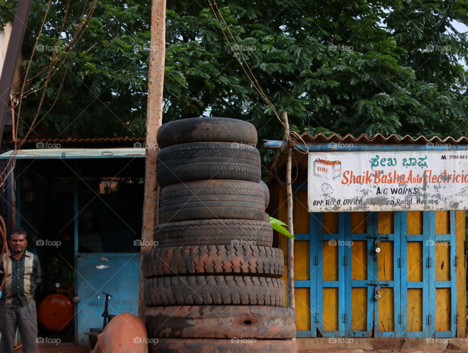 old tyres