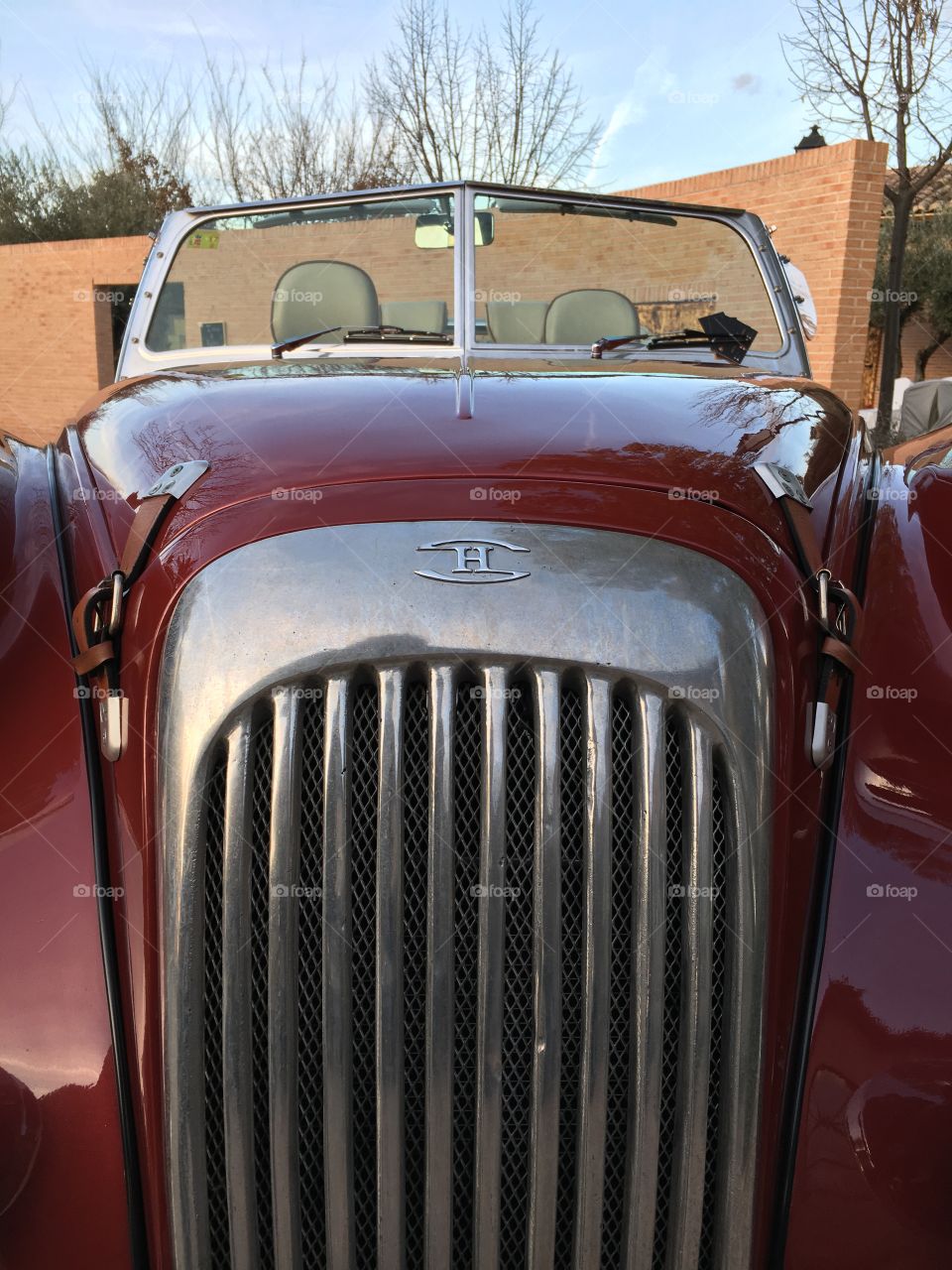 Old car front view