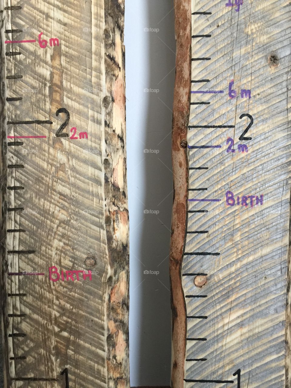 Rustic growth charts