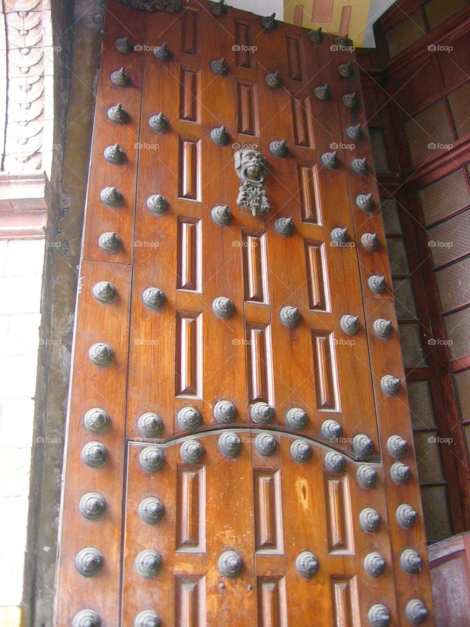 Doors of Buenos Aires. Ornate with Door Knocker