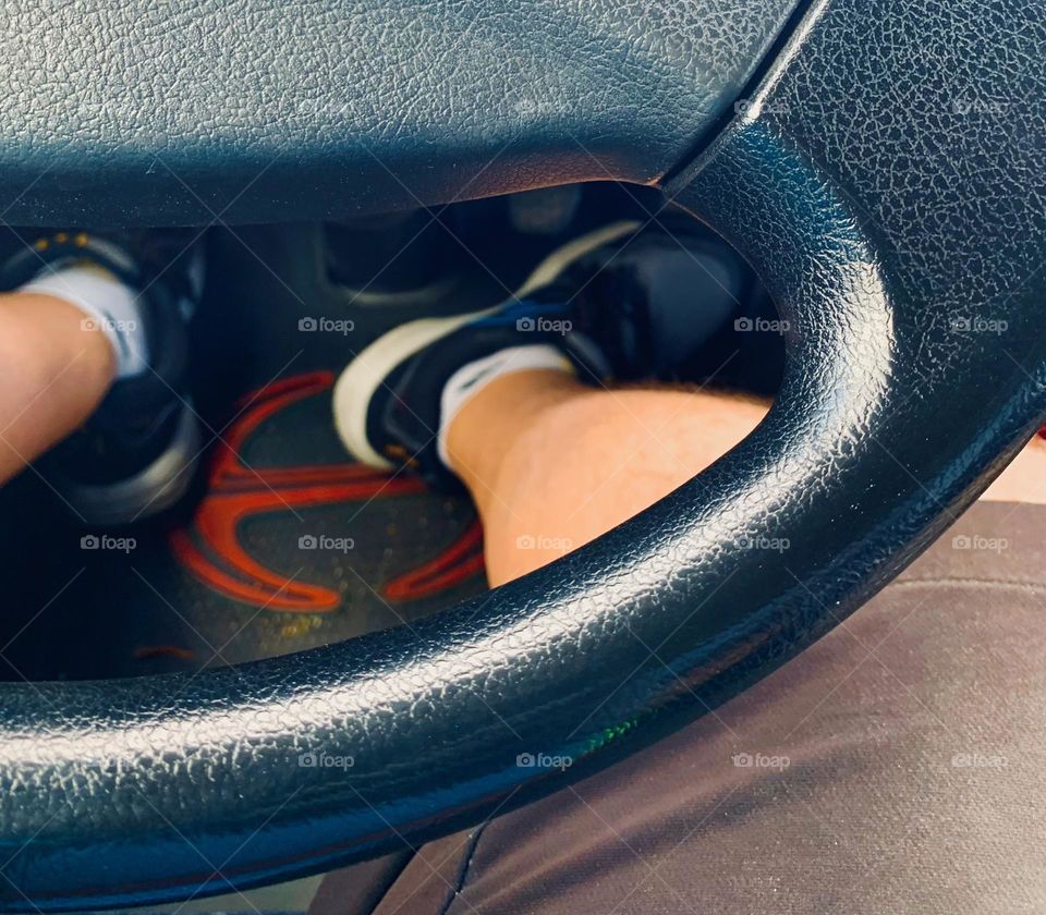 Driver’s feet 