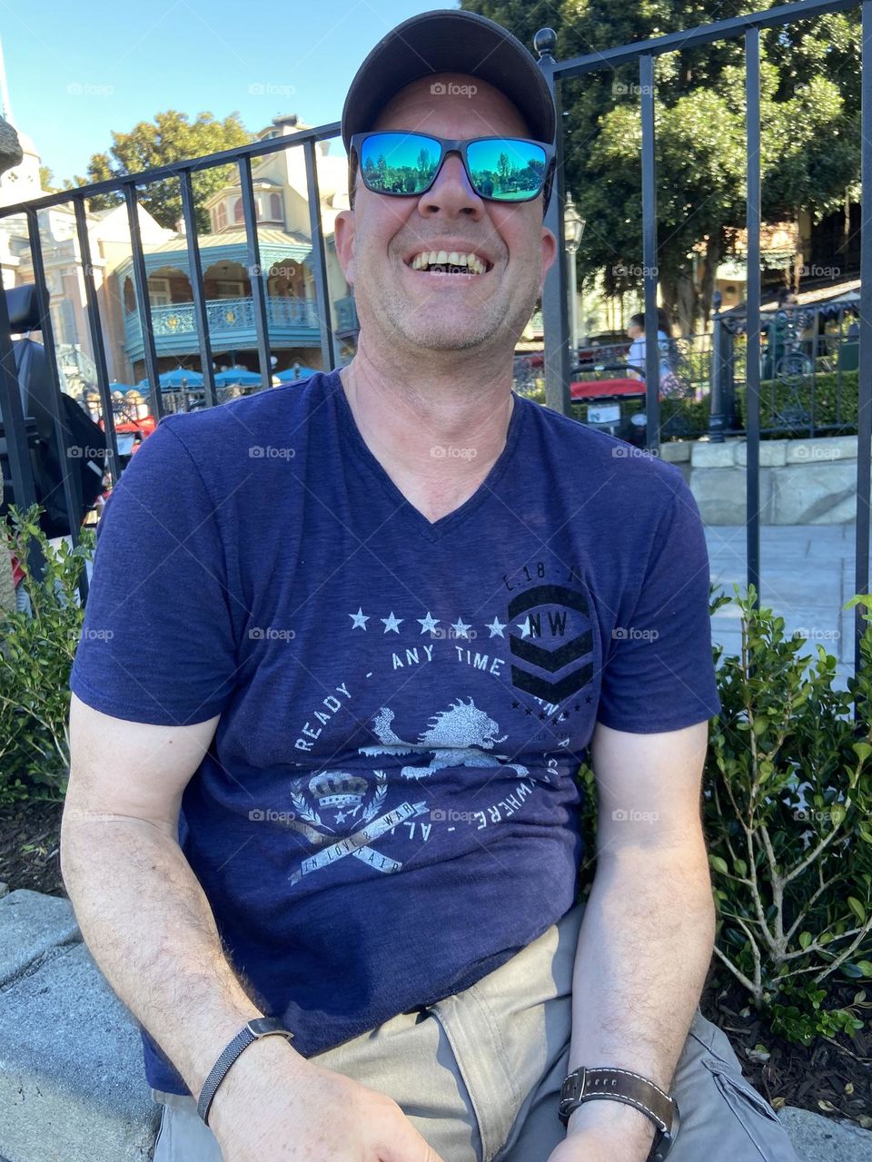 The joyful smile of a big kid at heart. The pure joy of experiencing Disneyland for the very first time.