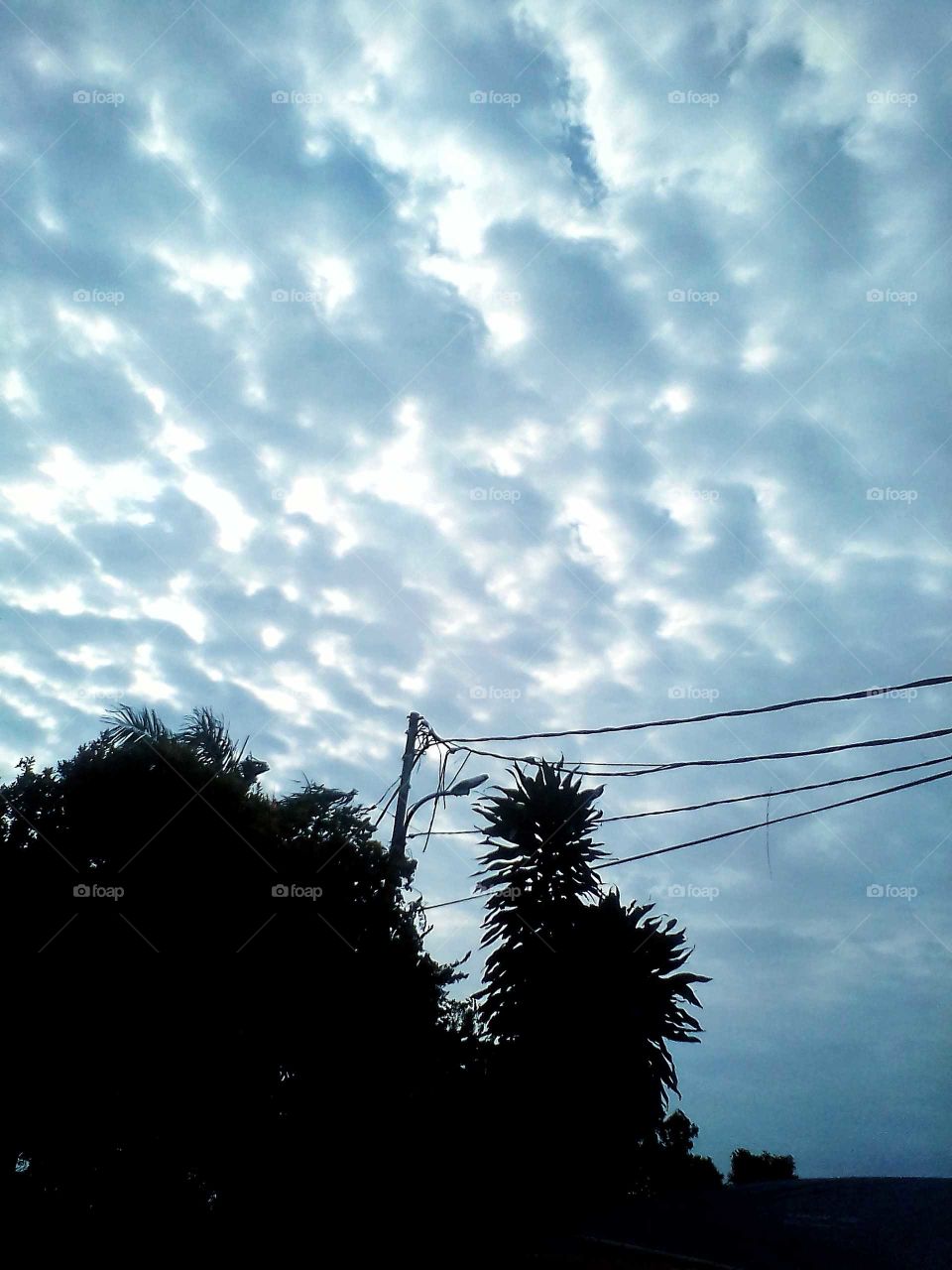 the sky above the city of Jakarta