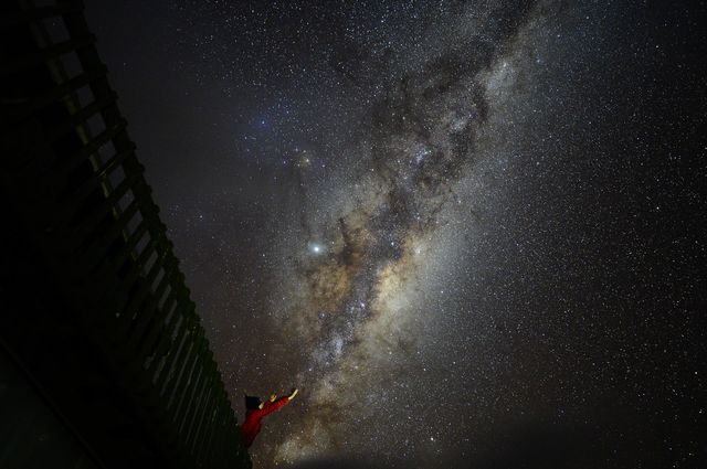 Milkway at great barrier island,New Zealand