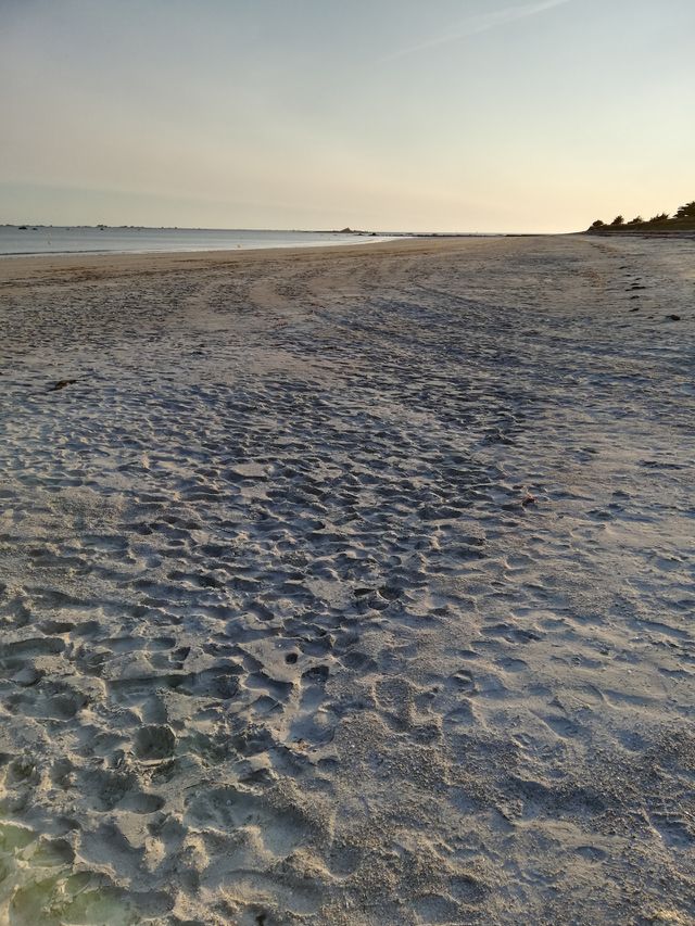 Plage en soirée