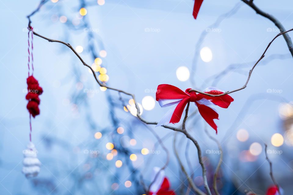 Martisor or Martenitsa. Cultural symbol of the beginning of spring in
Romania, Moldova and Bulgaria.