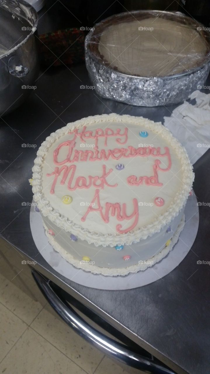 Anniversary Cake. decorated in Lafayette CO