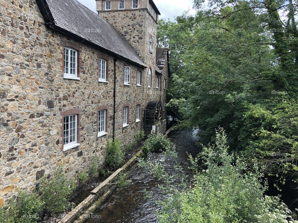 A rather lovely shot of this lovely craft mill, with water wheel feature, in Bovey Tracey, Devon, UK